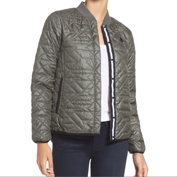 Nike Quilted Bomber Down Jacket - Picture 3 of 5